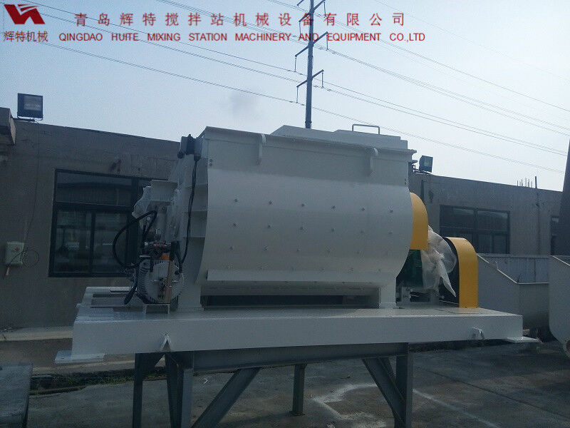 JS750攪拌臂采用偏心式設(shè)計，延長使用壽命，青島輝特機械