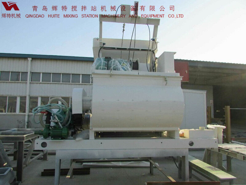 JS750攪拌臂采用偏心式設(shè)計，延長使用壽命，青島輝特機械